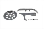 Chrome Belt Guard Kit For Harley-davidson V-twin 27-0157. Fixed Price $202.92.