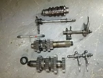 1976-78 Yamaha YZ250 Transmission Assembly Gears Fork Drum 498-17421-01-00. Fixed Price $257.00.