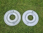 Pair Vintage 15" Lyon Stainless Wheel Covers For Factory Hubcaps Hole 4WD. Fixed Price $99.00.