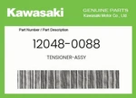 Kawasaki Genuine Tensioner-assy 12048-0088. Fixed Price $127.17.