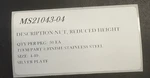 MS21043-04 Nut Reduced Height Ss Silver Plate Size 4-40 50EACH / Per Pk. Fixed Price $50.00.