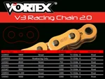 Vortex SX3 520 X-ring Roller Chain Tensile Strength 8,500 Cc Max 750 Gold 124. Fixed Price $165.71.