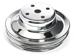 Trans-dapt Water Pump Pulley V-belt 2-GROOVE Steel Chrome Bbc Long. Fixed Price $61.99.