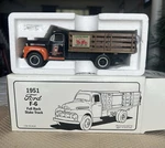 1993 1ST Gear Custom Chrome 1951 Ford F-6 Full Rack Stake Truck First Nib. Fixed Price $24.99.