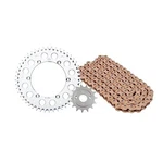 Primary Drive Chain And Sprocket Kit - Aluminum Rear/gold Plated Mx Race. Fixed Price $123.79.