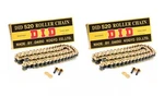 Did Heavy Duty Roller Chain Black & Gold 520-120 Link Motocross Mx X2. Fixed Price $82.00.