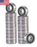 20 Pcs 608 2RS Ball Steel And Double Rubber Sealed Miniature. Fixed Price $12.52.