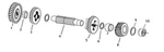 Eastern Motorcycle Parts Countershaft 1ST Gear Thrust WASHERS(6) A-35840-SET. Fixed Price $18.92.