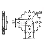 Sprockets - JTF430.14. Fixed Price $10.08.