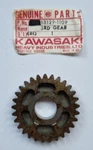 Brand New Genuine Kawasaki KDX/KX80 1979-1980 3RD Gear Output Shaft 13129-1108. Fixed Price $67.65.