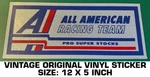 All American Racing Team Pro Super Stocks Vintage Original Decal Sticker - Nhra. Fixed Price $13.02.