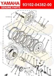 Yamaha Oil SEAL(1JY) 93102-04382-00 Oem New. Fixed Price $19.00.