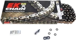 Ek Sportbike Chain For Links Black/gold 530ZVX3-120KG. Fixed Price $205.29.