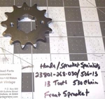 Honda CB77 Super Hawk 23801-268-030 Sprocket 13T Quantity Free Shipping. Fixed Price $59.99.