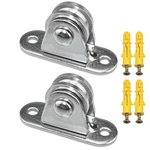 Small Pulley Block Silent Wheel Heavy Duty Fixed Pullies Loading 176 Lb. Fixed Price $12.22.