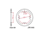 Steel Rear Sprocket Teeth: / JTR1415.42. Fixed Price $26.86.