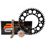 Primary Drive Alloy Kit & Gold X-ring Chain Black Rear Sprocket 1021390259. Fixed Price $147.12.