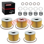 5 Packs Oil Filters Kit & O-rings Springs Set Fit For Kawasaki ZRX1100 1996-2000. Fixed Price $35.89.