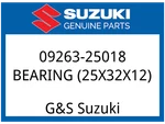 Suzuki Oem Part 09263-25018 Bearing, Shift Cam, Lh. Fixed Price $22.92.