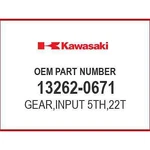 Kawasaki Gear,input 5TH,22T 13262-0671 Oem New. Fixed Price $105.65.