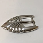 Signed Ch Sterling Silver Stamp Western Belt Buckle 17.6G (SS48). Fixed Price $79.99.