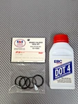 Front Or Rear Brake Caliper Seal Kit & Ebc Dot 4 Fluid Honda Cr GL1500. Fixed Price $19.95.