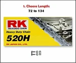Rk 520 Hd Standard Non-sealed Motorcycle Drive Chain Natural W/ Clip Master Link. Fixed Price $43.80.
