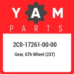 2C0-17261-00-00 Yamaha Gear, 6TH Wheel (23T) 2C0172610000, New Genuine Oem Part. Fixed Price $169.26.