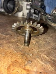 04-09 Oem Kawasaki KX250F (04-06 Suzuki RMZ250) Oil Pump Drive Shaft Gear Set. Fixed Price $35.00.
