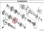 Genuine Honda 4TH Fourth Gear Mainshaft Input 22T 04 05 06 07 08 CRF250R. Fixed Price $43.88.