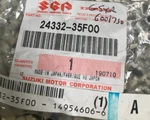 Suzuki GSXR600/750 3RD Gear Bush 2001-05 New Oem P/n 24332-35F00. Fixed Price $20.00.