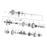 Andrews, 80-06 Big Twin 5 Speed First Gear Main Shaft (nu). Fixed Price $222.20.