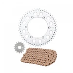 Primary Drive Alloy Kit & Gold Plated Mx Race Chain Silver Rear Sprocket. Fixed Price $128.32.