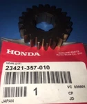 Gear, M/s 2ND (21T); Oem Honda Nos P/n 23421-357-010 Fits: 73-76 CR250M Elsinore. Fixed Price $52.54.