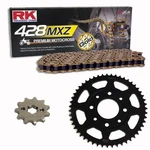 Chainset Honda Xl 125 76-78 Rk Gb 428 Mxz 118 Open Gold 15/43. Fixed Price $104.32.