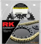 Rk Chain And Sprocket Kit 520 Aluminum Race Gold Bmw S-1000-RR 9101-098DGX. Fixed Price $391.92.