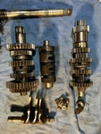 1975 Honda Engine Transmission Tranny Gears Drum, Shaft, Froks. Fixed Price $35.00.