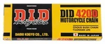 Did Standard Motorcycle Atv Chain Non O-ring 420X120 W/ Masterlink. Fixed Price $38.65.