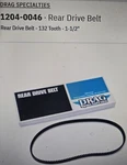 Rear Drive Belt 132TX 1.5"FOR Harley Davidson, BDLSPCB-132. Fixed Price $169.00.