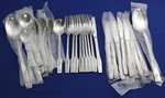8, 3 Pc Vintage Eastern Airlines Flatware Set Spoon, Knife & Fork Abco. Fixed Price $121.72.