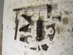 79 80 81 Honda Motor Engine Gear Shift Drum Fork Shaft Assembly. Fixed Price $25.00.