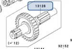 Kawasaki Oem 13128-0042 Shaft-transmission Ou. Fixed Price $140.24.