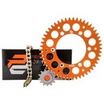 Pdrive 1021390262-B42623 Chain&sprkt Kit-alum. Rear/gold Xring Orange. Fixed Price $141.08.