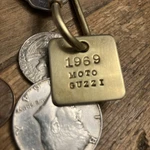 1969 Guzzi Motorcycle Key Fob. Fixed Price $14.95.