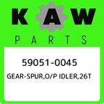 59051-0045 Kawasaki Gear-spur,o/p IDLER,26T 590510045, New Genuine Oem Part. Fixed Price $41.48.