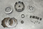 1977 Kawasaki KE100-A6 Clutch Basket Assembly With Plates 13081-028. Fixed Price $80.00.
