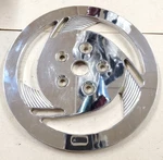 Harley Softail Billet Chrome Rear Belt Pulley Cover Razor Sweeper 70T Big Twin. Fixed Price $74.95.