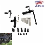 Black Rear Controls Foot Peg Levers Linkages Fit For Harley Sportster Iron 883. Fixed Price $145.87.