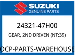 Suzuki Oem Part 24321-47H00 Gear, 2ND Driven (NT:39). Fixed Price $150.49.