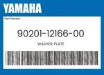 Yamaha Genuine Washer, Plate 90201-12166-00. Fixed Price $9.25.
